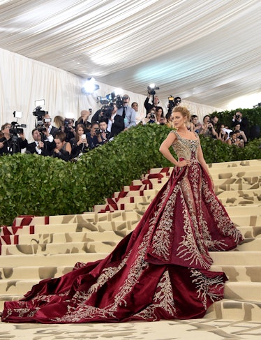 Met Gala 2018: Blake Lively Wore a Regal Red Gown That Took 600 Hours ...