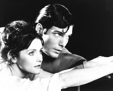 SUPERMAN, from left: Margot Kidder, Christopher Reeve, 1978, © Warner Brothers/courtesy Everett