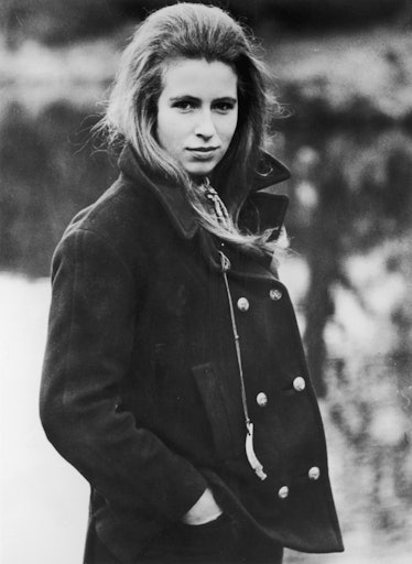 A young Princess Anne with teased hair