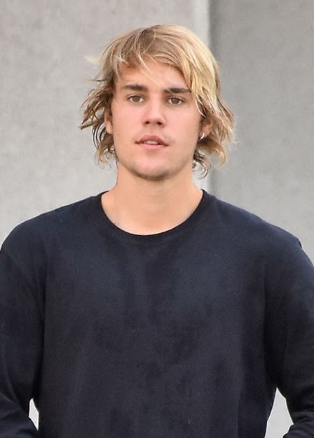 justin bieber long hair