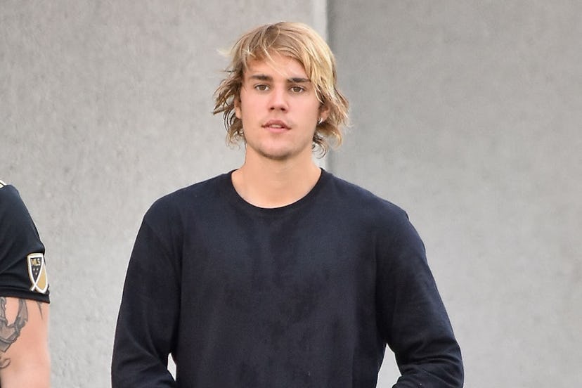 justin bieber long hair