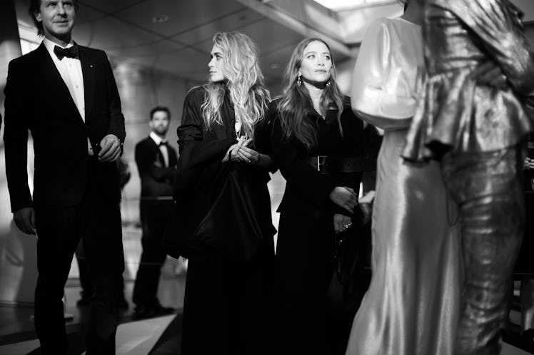 Mary-Kate and Ashley Olsen at the 2018 CFDA Fashion Awards red carpet