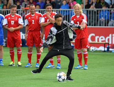 Will And Jaden Smith Open The UEFA Champions Festival