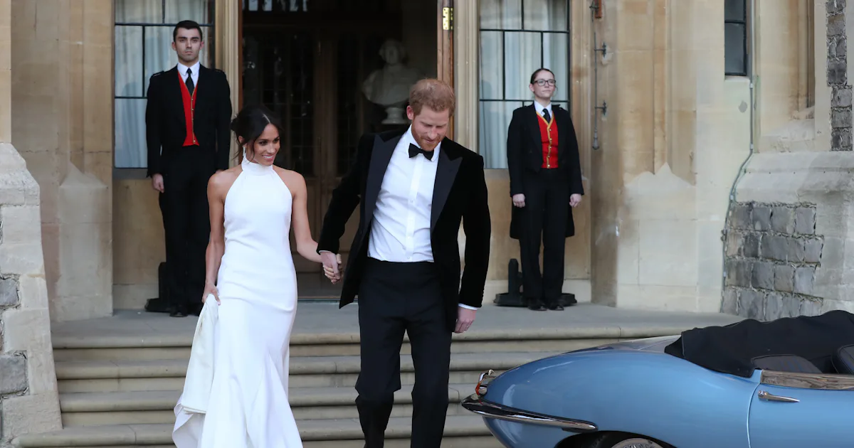 meghan markle wedding evening dress stella mccartney You can now buy the Duchess of Sussex's Stella McCartney wedding dress online