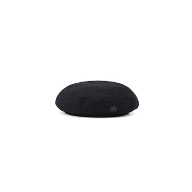 A black Maison Michele beret