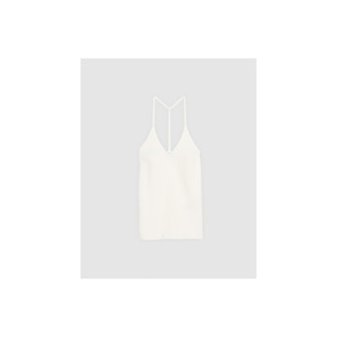 A white Sandro knit top