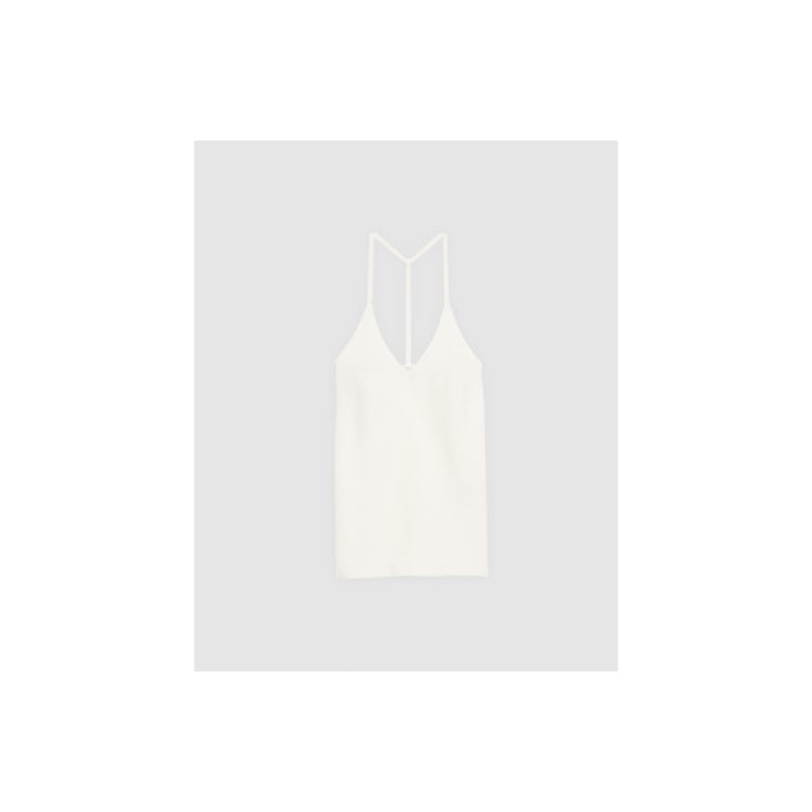 A white Sandro knit top