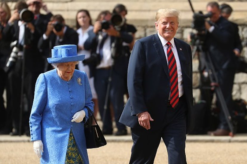 The President Of The United States And Mrs Trump Meet HM Queen