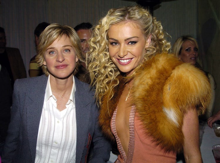 Ellen DeGeneres and Portia de Rossi backstage at the 2004 VH1 Awards.