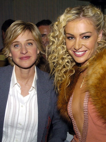 Ellen DeGeneres and Portia de Rossi backstage at the 2004 VH1 Awards.