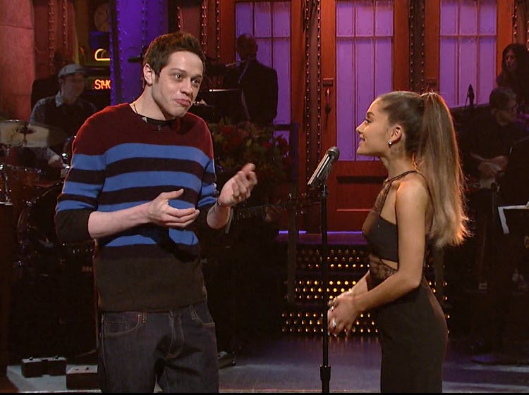 Ariana Grande and Pete Davidson at Saturday Night Live