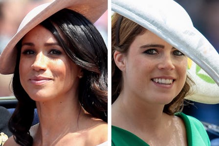 Princess Eugenie's Aquazzura Heels Are the Same Ones Meghan Markle Wore for Her Engagement Announcem...