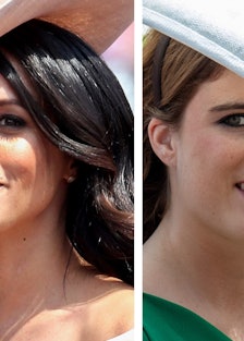 Princess Eugenie's Aquazzura Heels Are the Same Ones Meghan Markle Wore for Her Engagement Announcem...