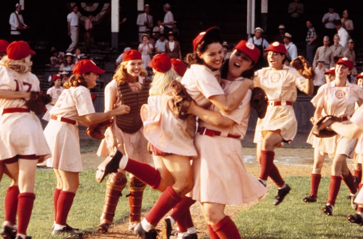 The Rockford Peaches from A League of Their Own representing the best female friendships in movie hi...