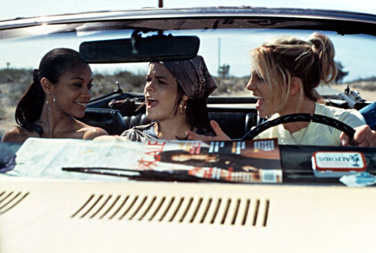 Lucy, Kit, and Mimi from Crossroads representing the best female friendships in movie history.