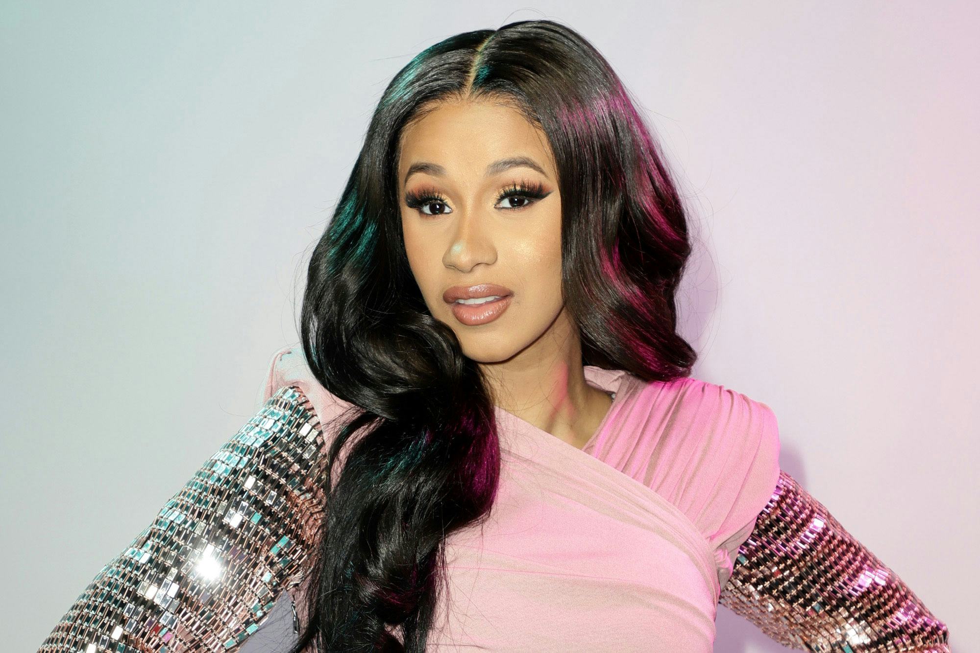 Cardi B Just Matched Her Mani To Her New Blue Wig