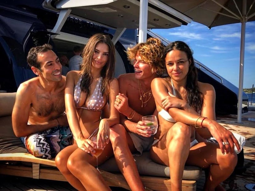 Emily Ratajkowski, Michelle Rodriguez, and Jordan Barrett italy vacation.jpg