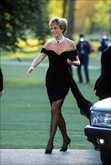 Princess Diana wearing her "revenge dress"