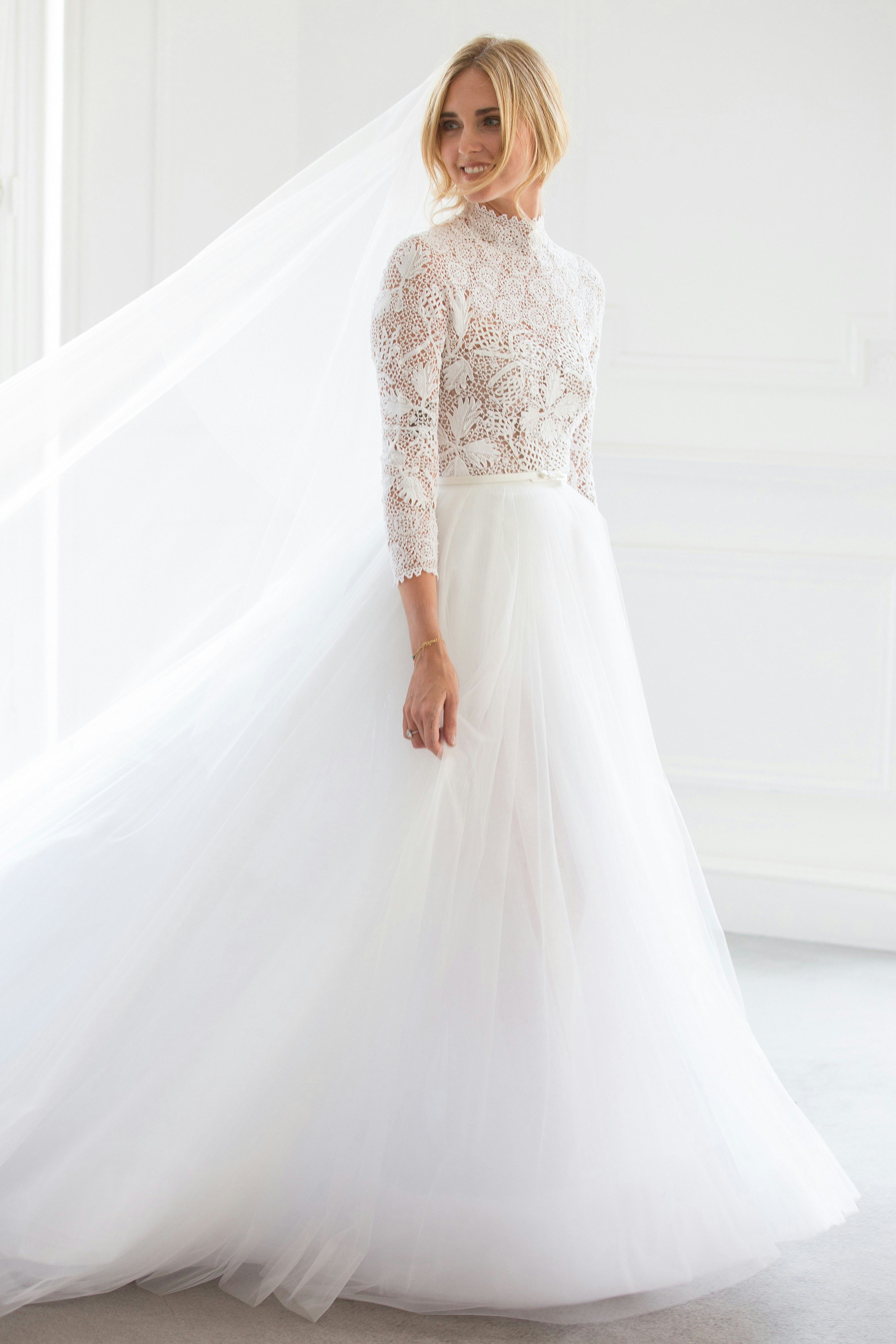 Chiara ferragni sale wedding dress