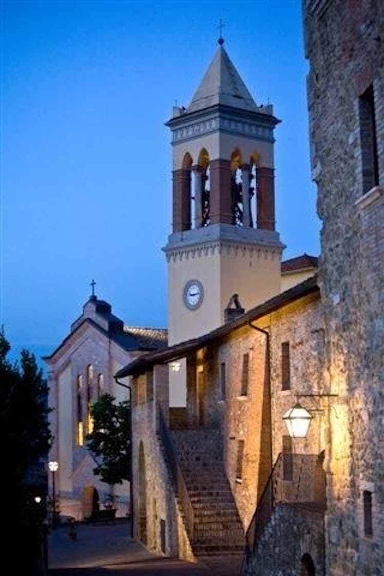 Parish church dedicated to Saint Bartholomew in Brunello Cucinelli’s Solomeo’s.
