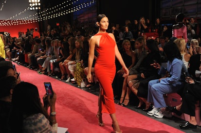 Lily Aldridge Walked the Brandon Maxwell Show Pregnant at New York Fashion  Week