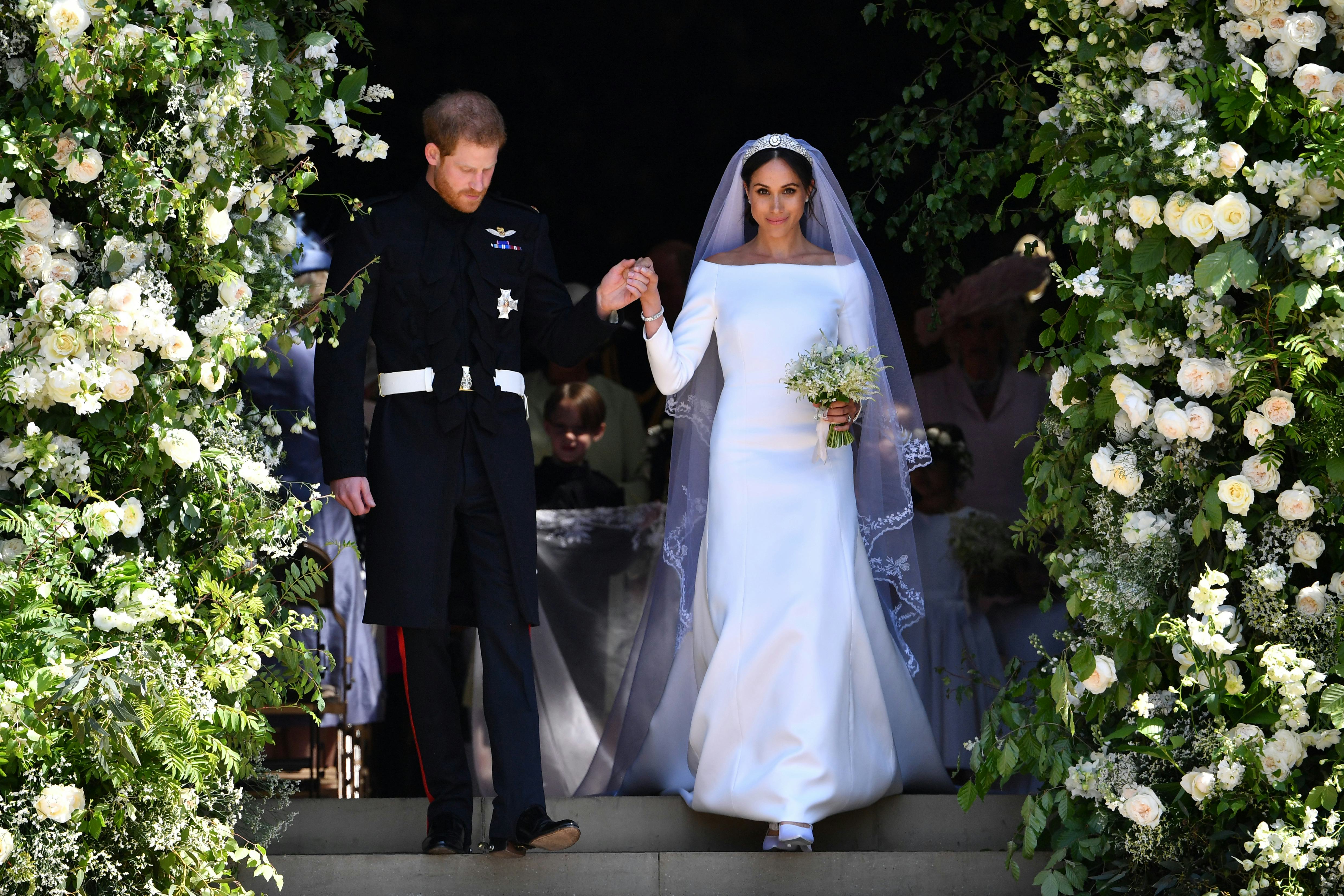 Meghan first hotsell wedding dress