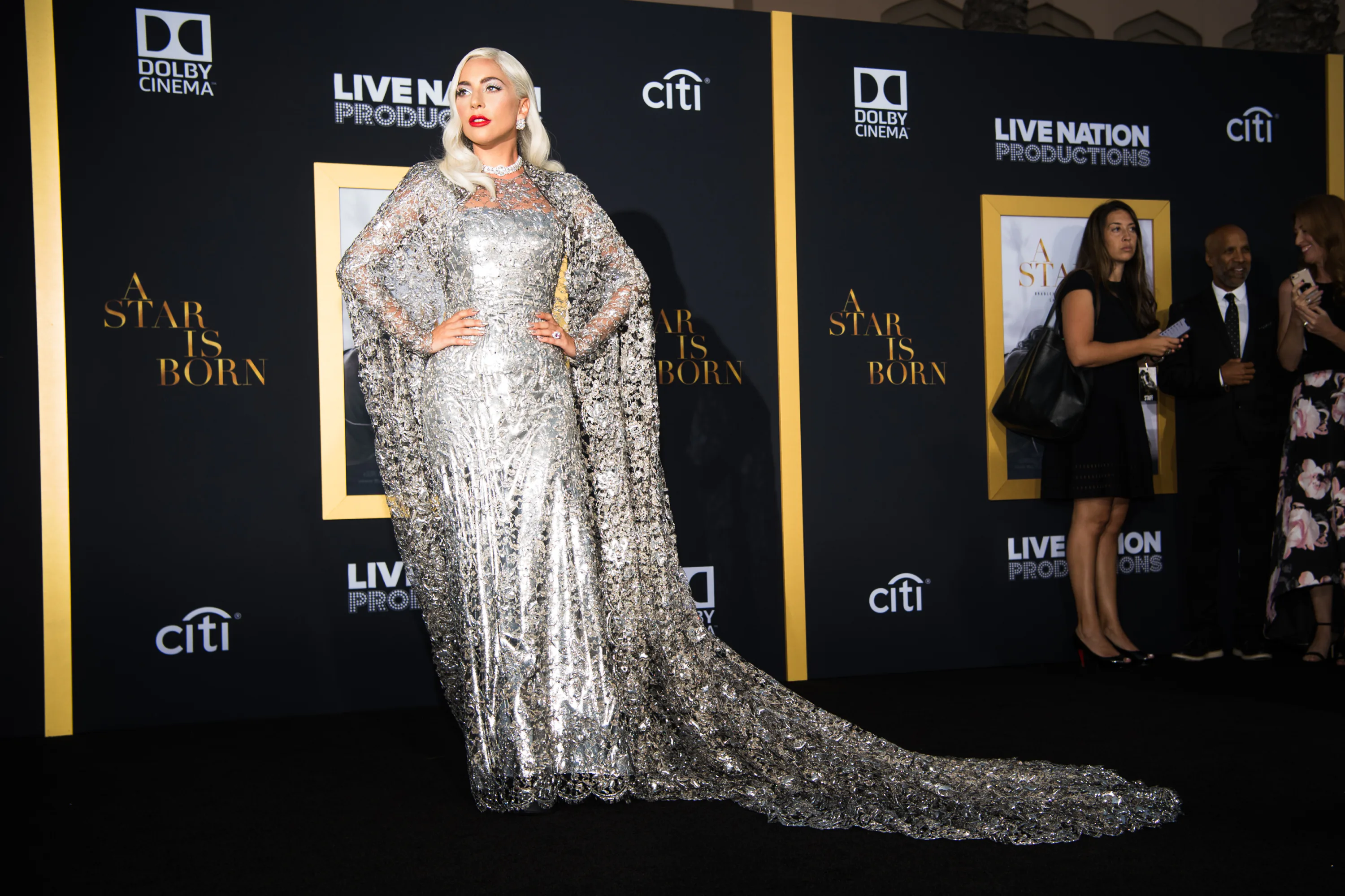Lady Gaga's A Star Is Born Premiere Dress Was an Homage to Barbra Streisand
