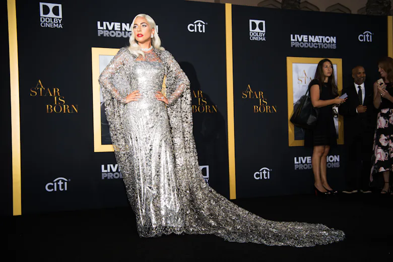 Lady Gaga's A Star Is Born Premiere Dress Was an Homage to Barbra Streisand Lady Gaga's A Star Is Born Premiere Dress Was an Homage to Barbra Streisand