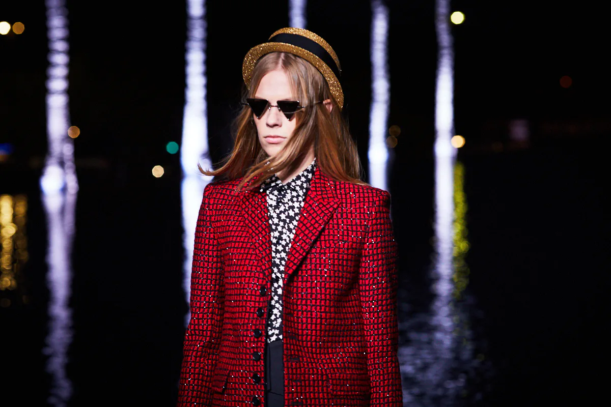 At Saint Laurent, Kaia Gerber, Abbey Lee Kershaw, and Anja Rubik