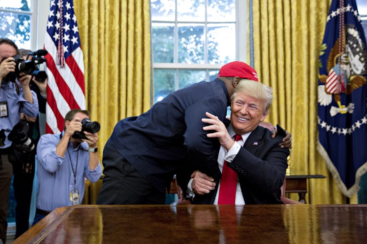 Kanye West Meets President Trump In The Oval Office Of The White House