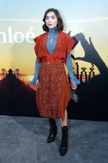 Rowan Blanchard attends the Chloé show as part of the Paris Fashion Week Womenswear Spring/Summer 20...