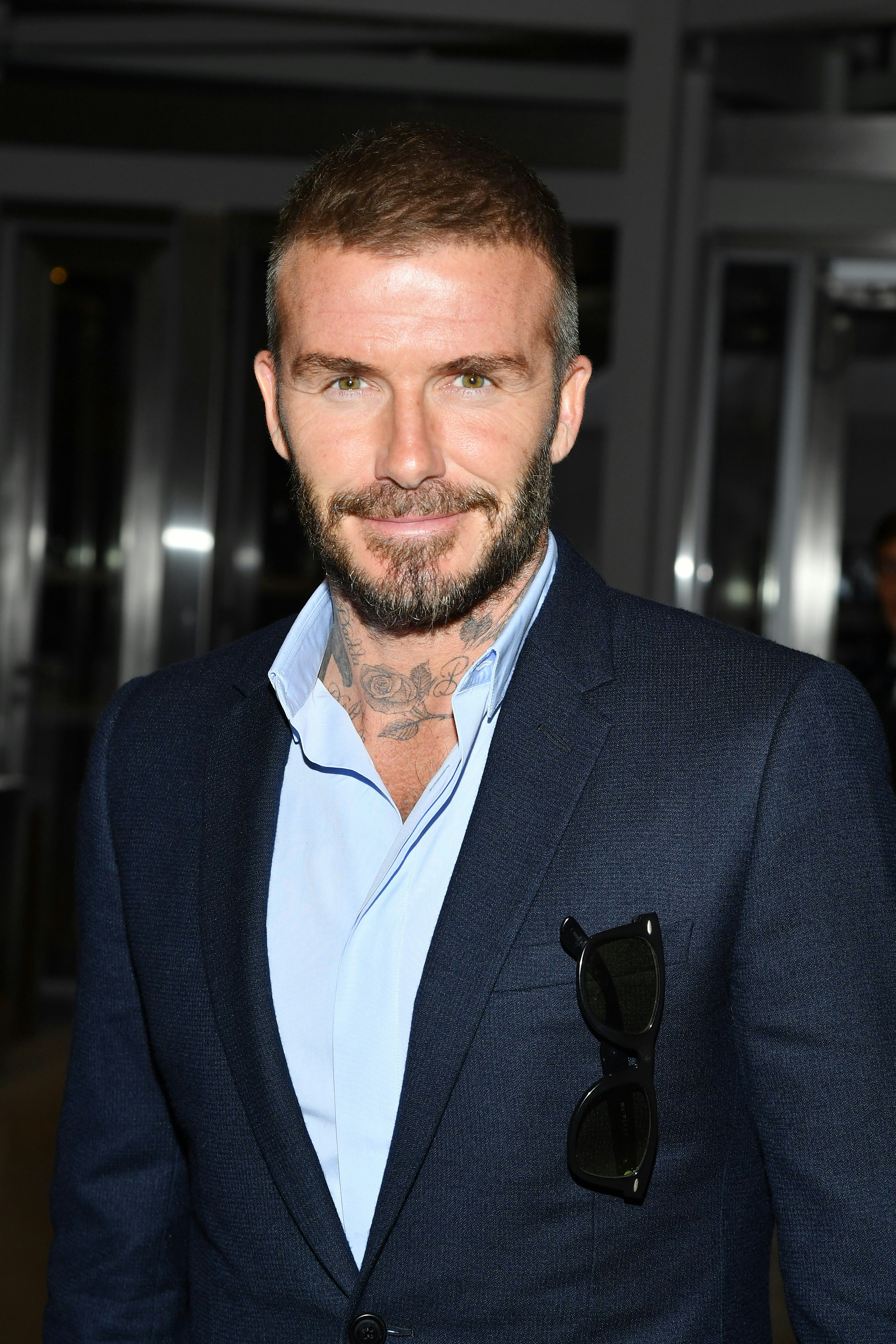 David beckham clearance grey blazer