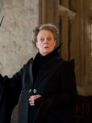 Maggie Smith as Professor McGonagall the Harry Potter