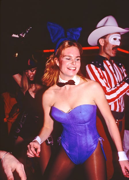 Costumed Woman At Studio 54 Halloween Party