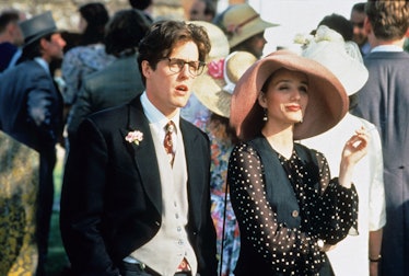 FOUR WEDDINGS AND A FUNERAL, from left: Hugh Grant, Kristin Scott Thomas, 1994. © Gramercy Pictures/
