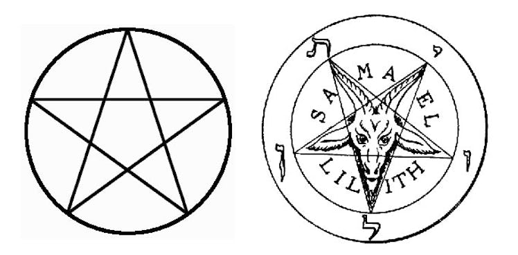 Pentacle vs Pentagram sketch