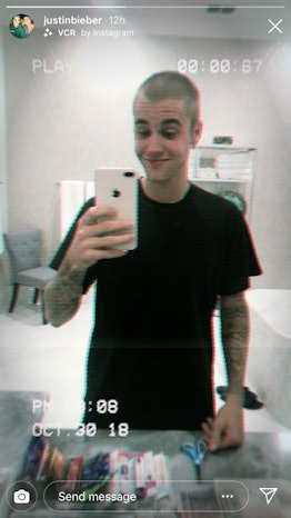 Justin Bieber Haircut Selfie