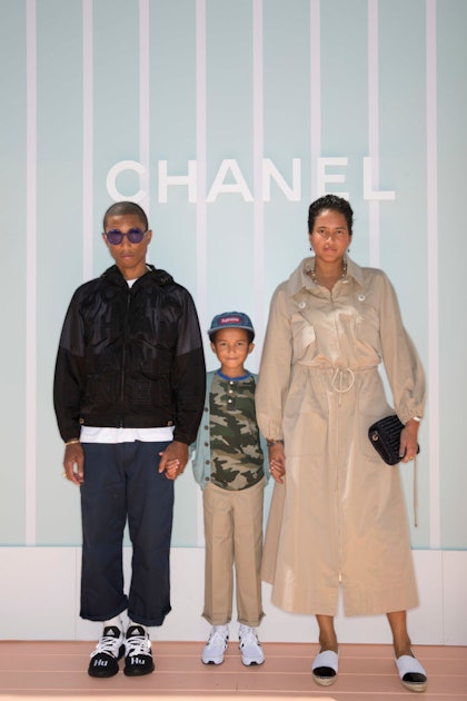 Pharrell Williams is joined by his wife Helen and son Rocket for a family  vacation in Rio de Janeiro