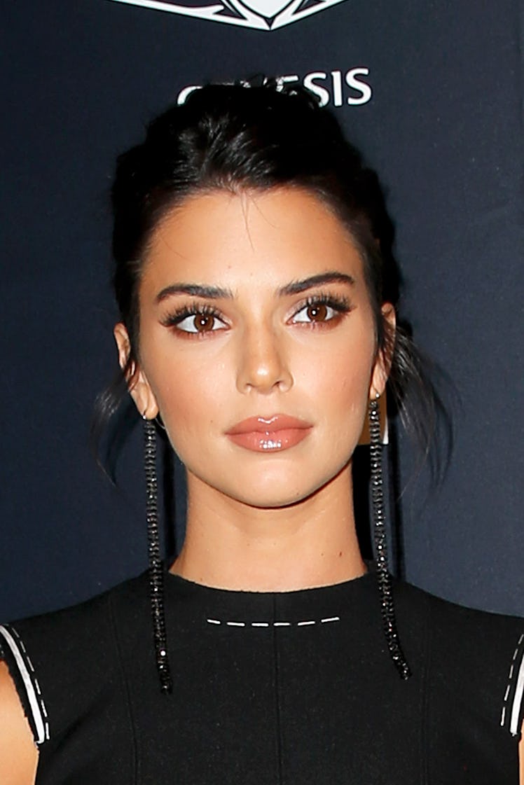 Kendall wearing a subtle nude lip as she attended the glamorous Harper's BAZAAR event, 'ICONS By Car...