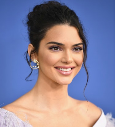 Kendall wearing a timeless pink lip look during the 2018 CFDA Fashion Awards.