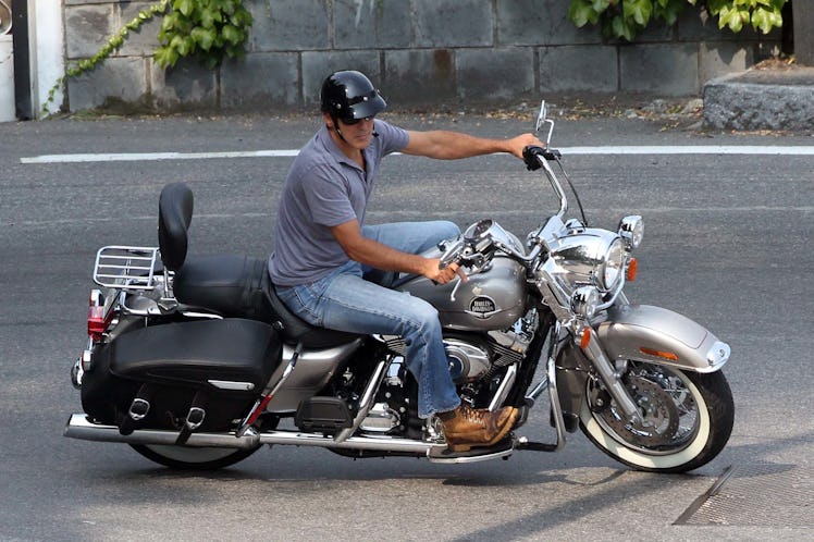 George Clooney motorcycle embed