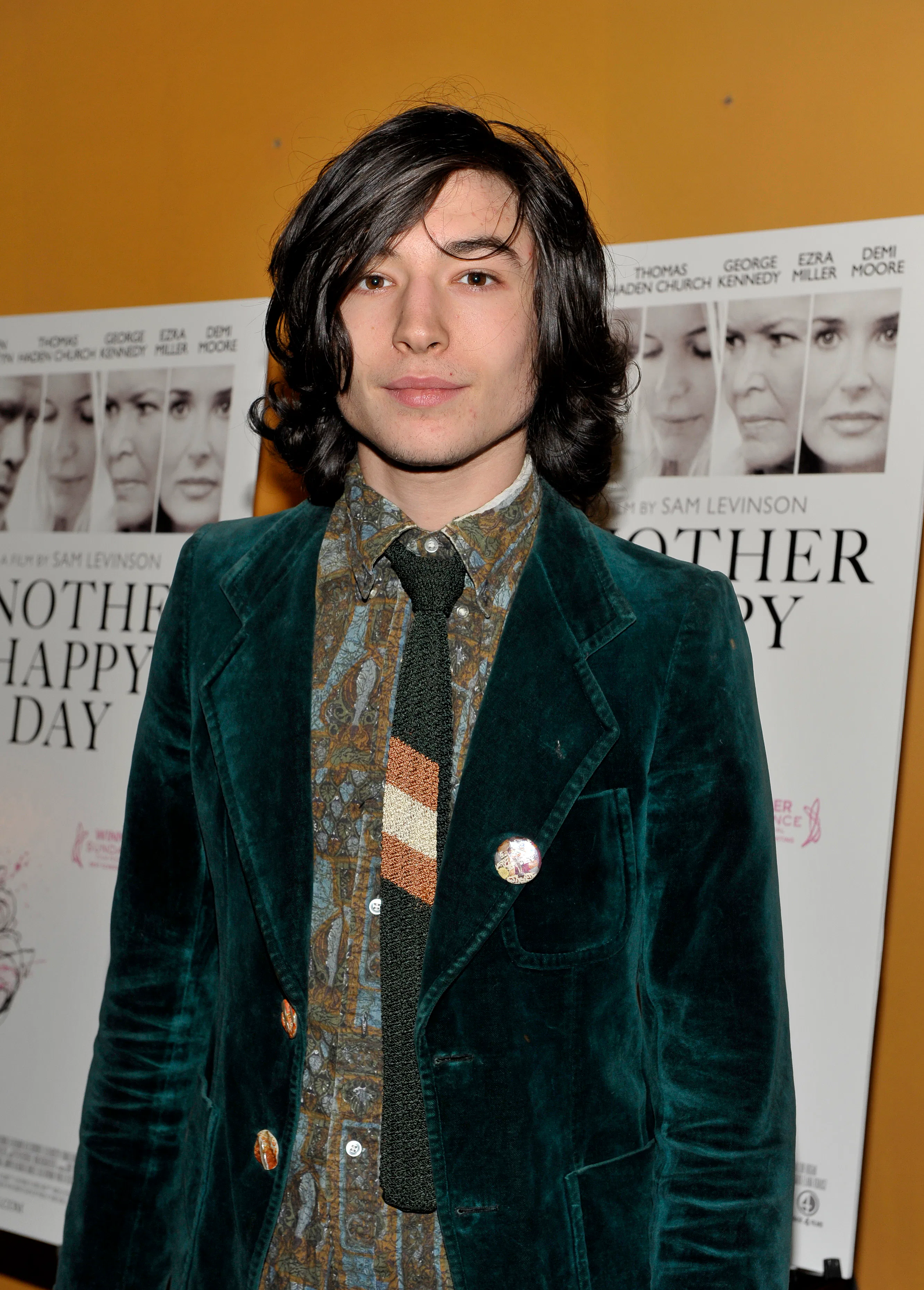 ezra miller green dress Ezra Miller The Flash (2022) Green Cotton Jacket %