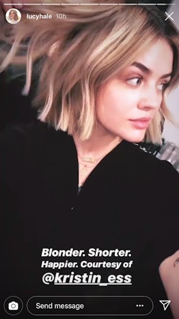 Lucy Hale hair embed