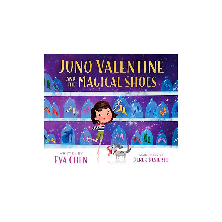 The cover of the 'Juno Valentine and the Magical Shoes' children's book