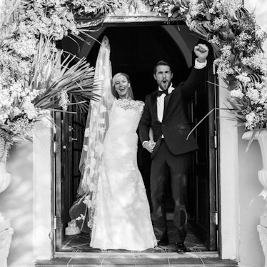 Marc Jacobs and his fiance Char Defrancesco look effortlessly stylish on  their wedding day