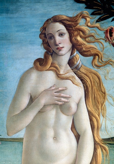 Detail of Birth of Venus by Sandro Botticelli