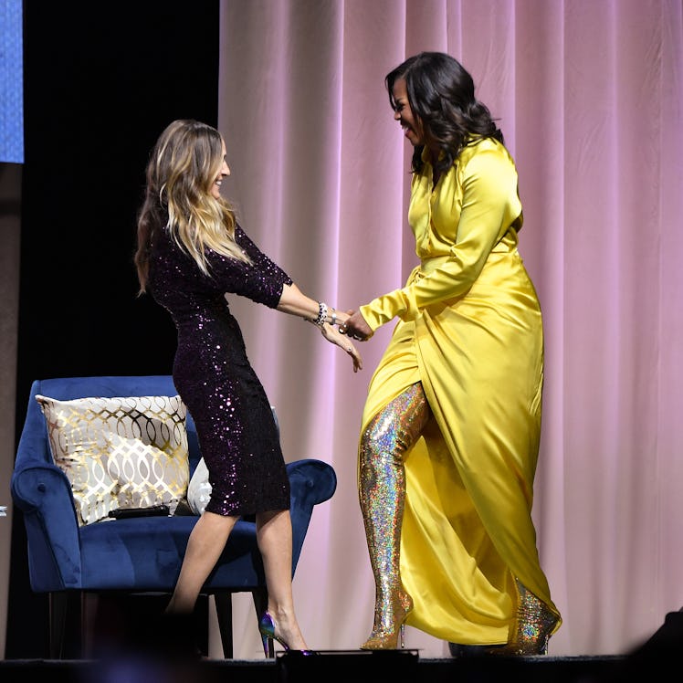 Michelle Obama in Balenciaga boots1