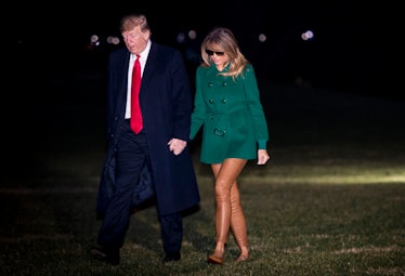Melania Trump Wore Tan Leather Pants That Matched Her Skin Tone a
