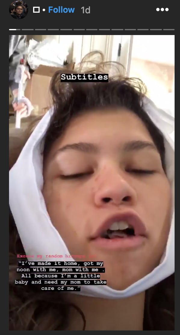Zendaya Got Her Wisdom Teeth Out and It’s a Whole Journey For Twitter