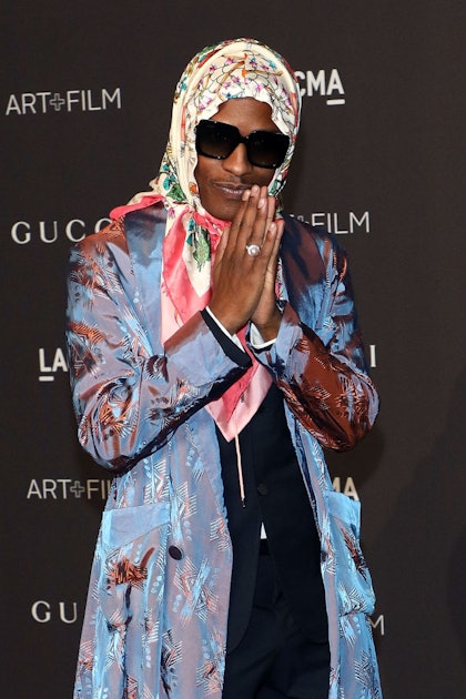 Is a facial injury the reason for A$AP Rocky's babushka obsession?